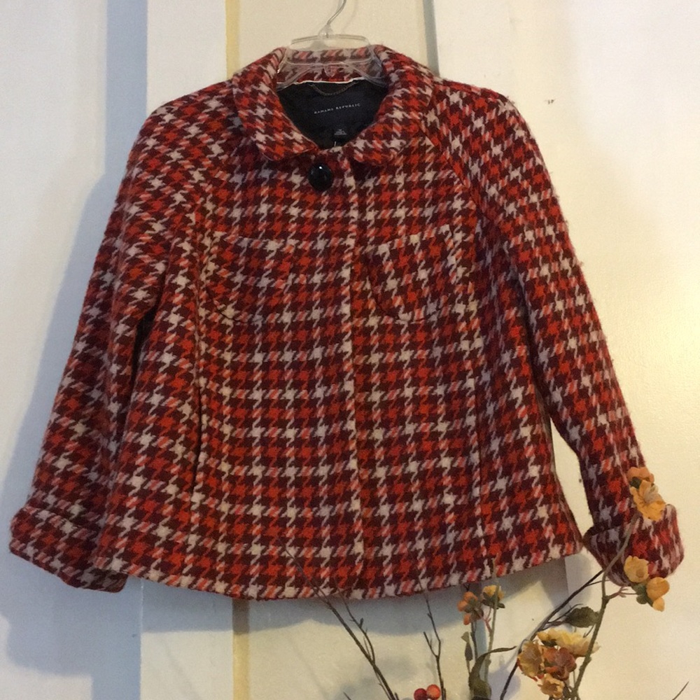 Banana Republic Tweed houndstooth jacket